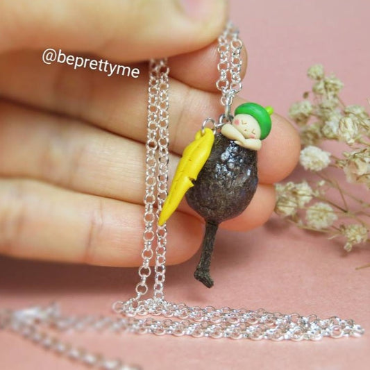 Adorable Gumnut Mini Necklace Pendant