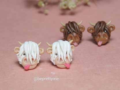 Cute Highland Cow Earrings