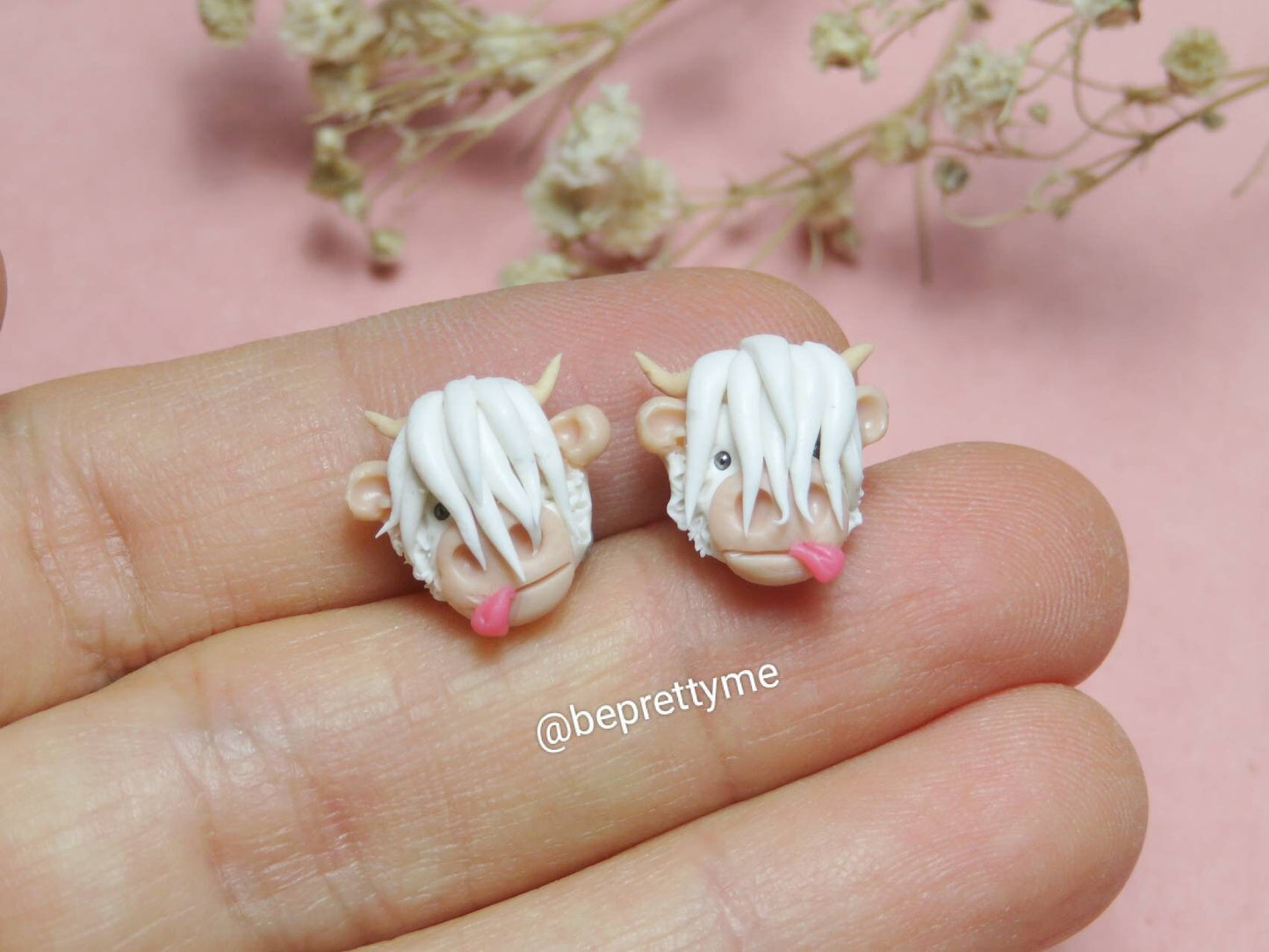 Cute Highland Cow Earrings