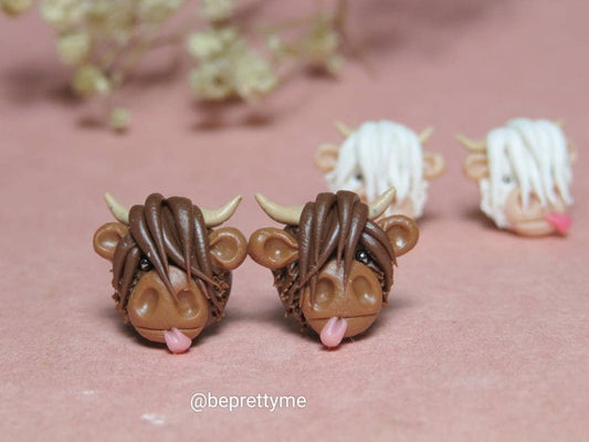Cute Highland Cow Earrings