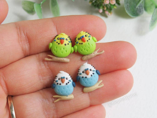 Budgie Stud Earrings
