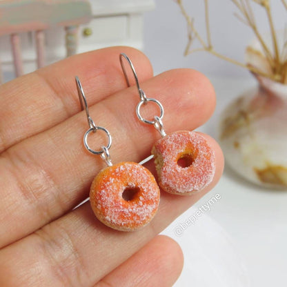 Cinnamon Donut Dangle Earrings