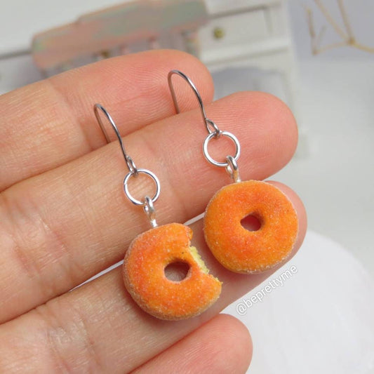 Cinnamon Donut Dangle Earrings