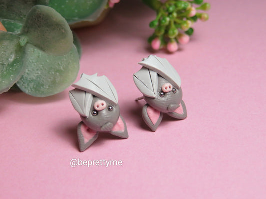 Cute Bat Stud Earrings