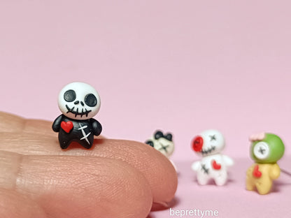 Voodoo Doll Stud Earrings