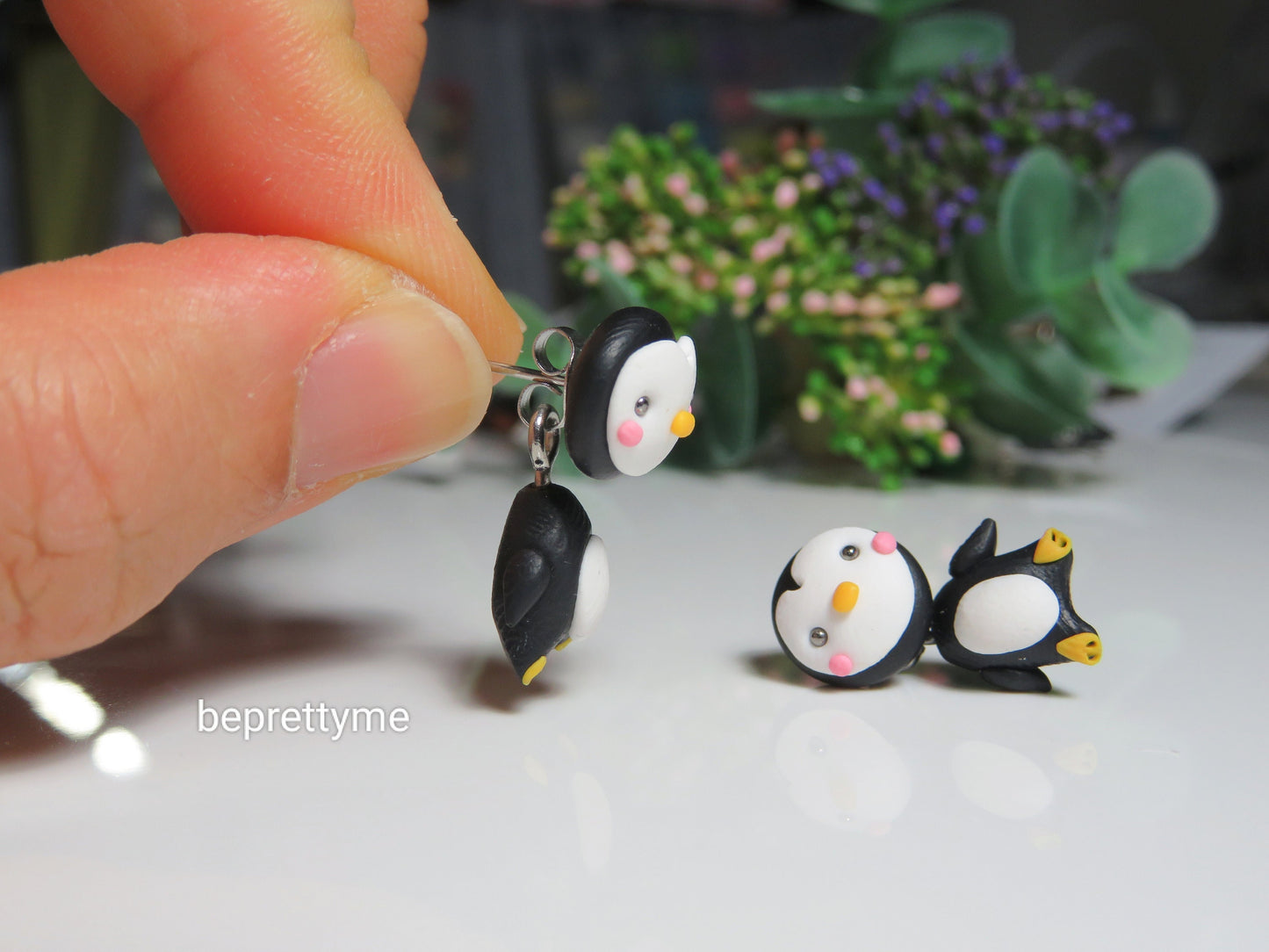 Penguin Stud/ 2 Pieces Earrings