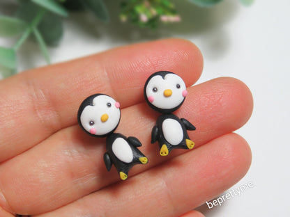 Penguin Stud/ 2 Pieces Earrings