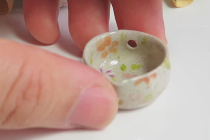 Ceramic Matcha Bowl Pendants. Green Tea Jewellery. Matcha Bowl Charms. Gift for Matcha Fan. Beautiful Miniature Collectibles