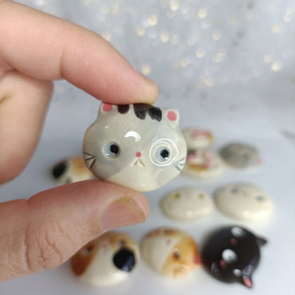 Super Cat Magnet. Ceramic Fridge Magnets. Handmade Pottery. Beautiful Collectibles. Special Gift for Loved Ones