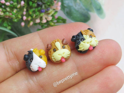 Guinea Pig Stud Earrings. Comes in a pair