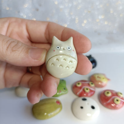 Cute Magnet. Ceramic Fridge Magnets. Handmade Pottery. Beautiful Collectibles. Special Gift for Loved Ones