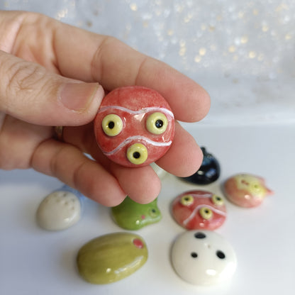 Cute Magnet. Ceramic Fridge Magnets. Handmade Pottery. Beautiful Collectibles. Special Gift for Loved Ones
