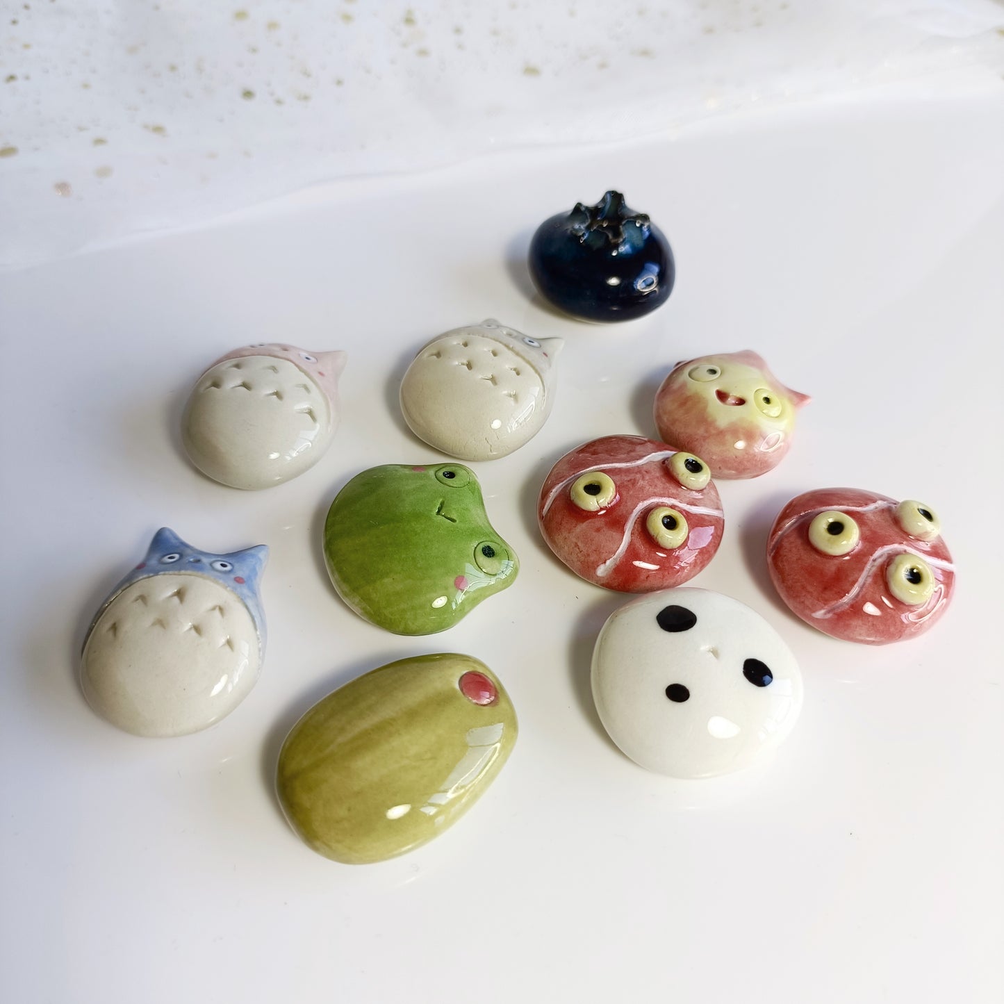 Cute Magnet. Ceramic Fridge Magnets. Handmade Pottery. Beautiful Collectibles. Special Gift for Loved Ones