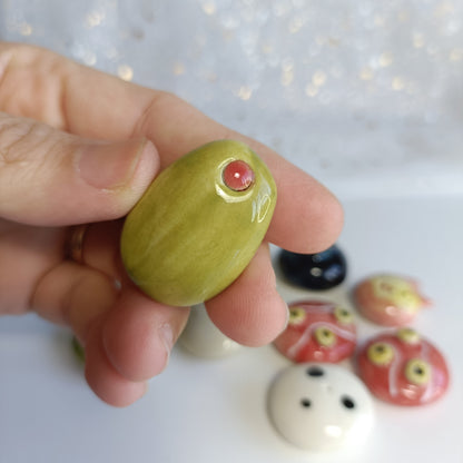 Cute Magnet. Ceramic Fridge Magnets. Handmade Pottery. Beautiful Collectibles. Special Gift for Loved Ones