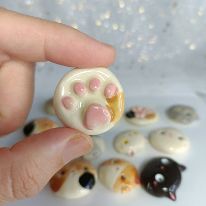 Super Cat Magnet. Ceramic Fridge Magnets. Handmade Pottery. Beautiful Collectibles. Special Gift for Loved Ones