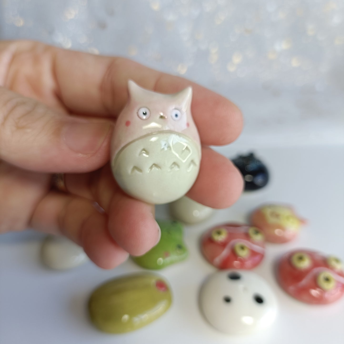 Cute Magnet. Ceramic Fridge Magnets. Handmade Pottery. Beautiful Collectibles. Special Gift for Loved Ones